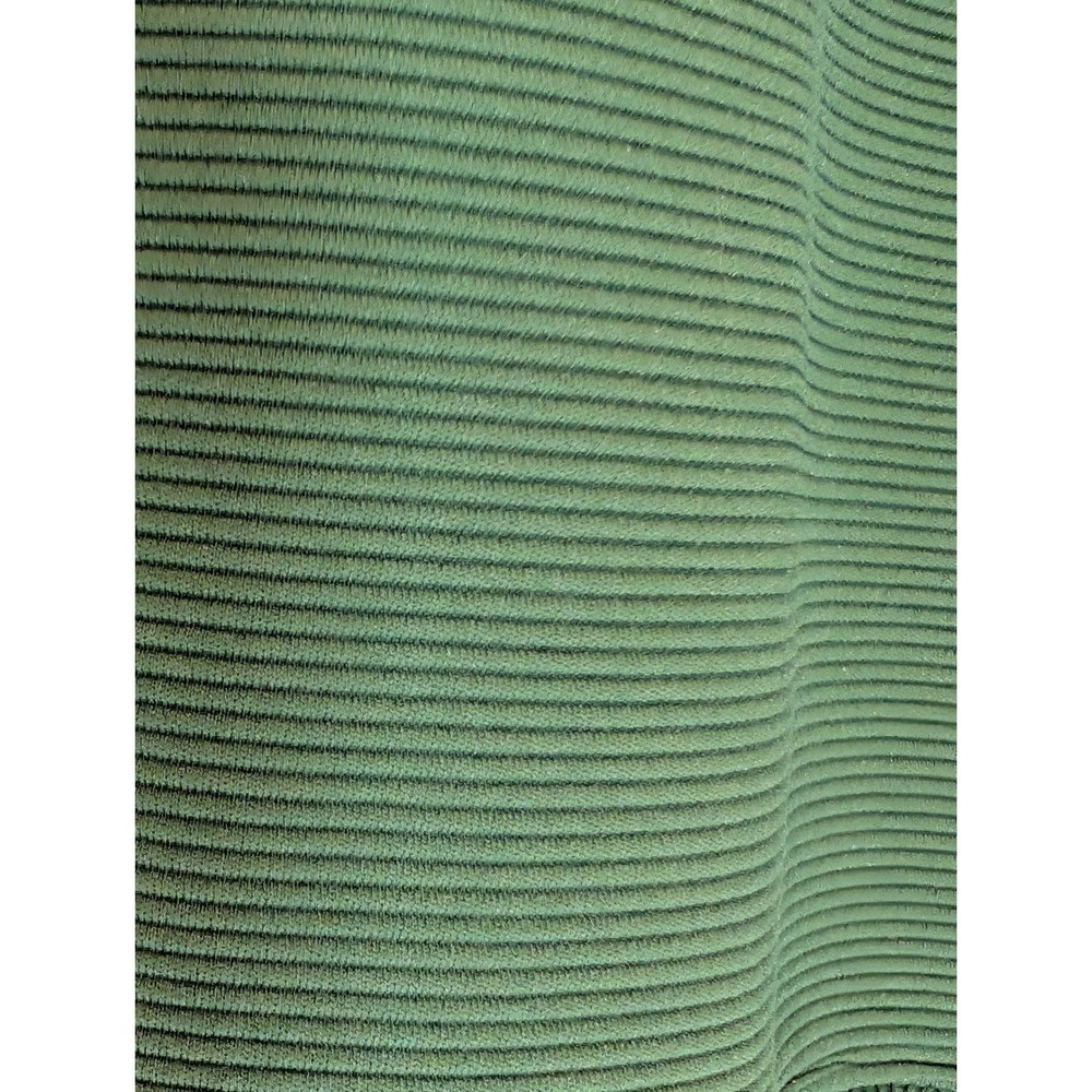 Zenana Women Green Ribbed Knit 2 Piece Set Short Sleeve Top Wide Leg Pants S - Picture 3 of 6